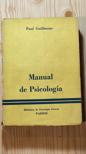 Manual De Psicologia - Paul Guillaume