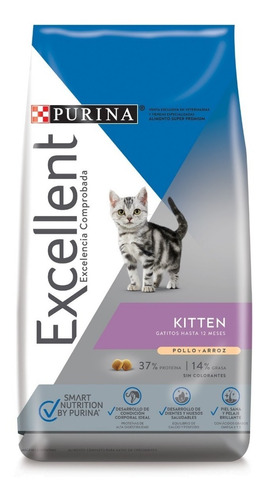 Purina Excellent Kitten (gatito) Chicken & Rice X 7.5 Kg 