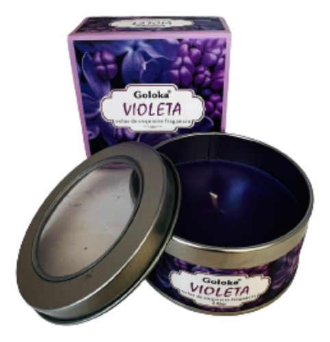 Vela Aromática Violeta - Goloka