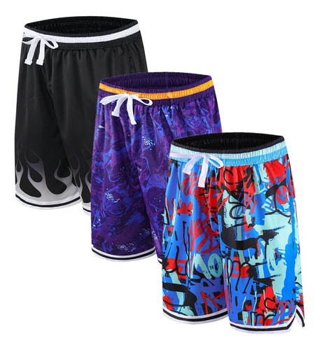 Shorts Basketball Aopaosp Paquete De 2/3 Pantalones Cortos D