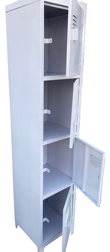 Locker Metalico 4 Pta Anaquel Metalico Guardaropa Casilleros