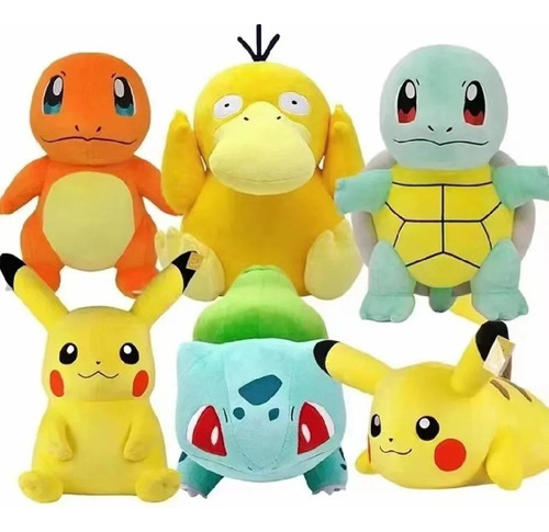 Peluche Squirtle Charmander Bulbasaur Pokemon Iniciale Kanto