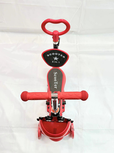 Scooter 5 En 1 Con Asiento Luces Led 2-10 Mariquita H G Q