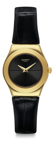 Reloj Swatch Nuit Blanche Ysg156 Color de la correa Negro Color del bisel Negro Color del fondo Negro