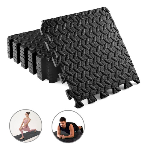 Tapete Piso Foamy Foamie Multiuso Gym Resistente Durable6pcs