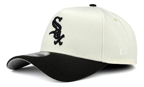 Gorra New Era Chicago White Sox 9forty A Frame Edición Espec Crema Con Negro Único