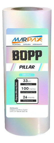 Bopp Pillar Para Laminação Bobina A3 33cmx100m Marpax 01un