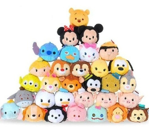 Tsum Tsum Peluches Mickey, Minnie, Stitch, Alicia, Winnie