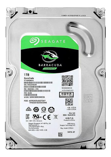 Disco Duro Barracuda Sata De 1 Tb Para Videovigilancia, St10