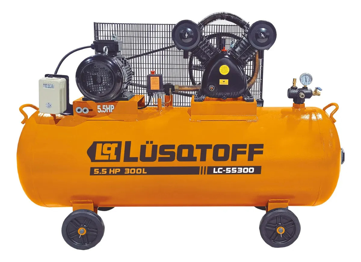 Compresor De Aire Trifásico Lusqtoff LC-55300 5.5hp 300 Litros Frecuencia 50hz