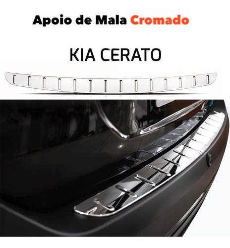 Protetor Cromado De Porta Malas Para  Kia Cerato