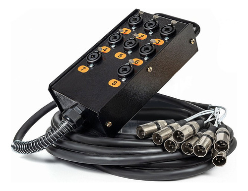 Medusa Profissional 8 Vias Montada Com Conectores Combo 15 M