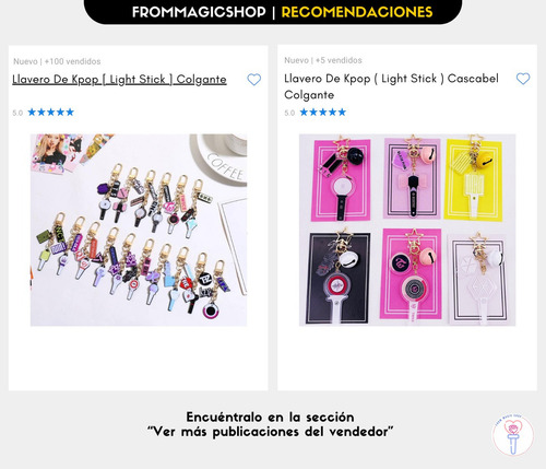Llavero De Kpop ( Light Stick ) Cascabel Colgante