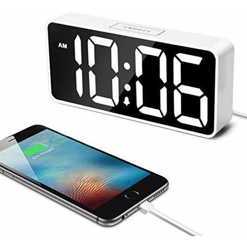 Reloj Despertador Con Puerto Usb Para Cargador De Teléfono