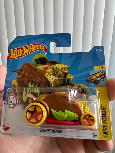 Hot Wheels 1/64 Car-de-asada Carro Taco Edición  Fast Foodie