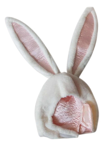 Gorro Con Orejas De Conejo Suave, Calentador De Cabeza