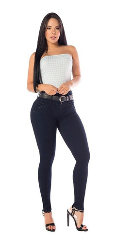 Imagen 5 de 5 de Jeans Colombiano Levanta Cola 14410 Cheviotto