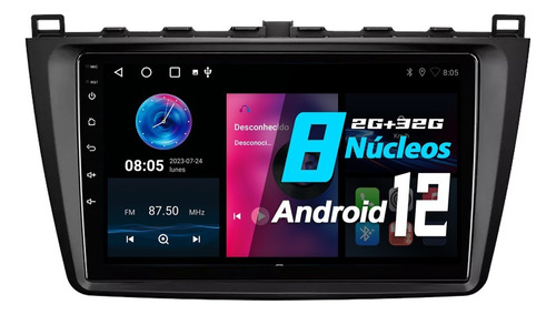 Estéreo Para Mazda 6 2008-2014 Carplay 8 Core Gpscámara Amfm