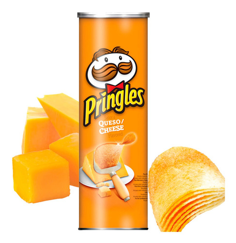 Papas Fritas Pringles Cheddar 124gr Snack Salado Queso