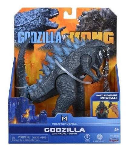 Godzilla Vs Kong - Godzilla Con Torre De Radio - Figura - Im