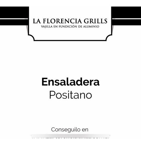 Ensaladera Positano En Fundición De Aluminio