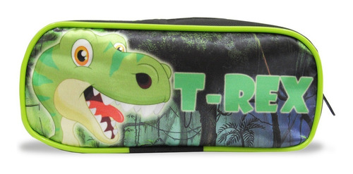 Kit Escolar Infantil Mochila De Rodinhas Dinossauro T-rex G