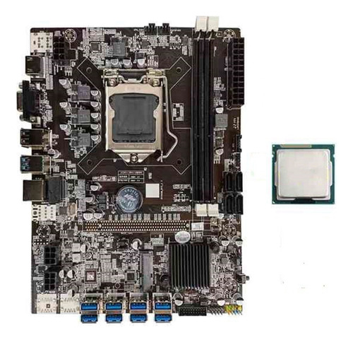 Placa Madre Minera B75 Btc Compatible Con Memoria Ddr3 Cpu L