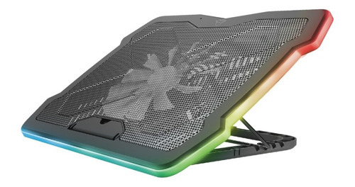 Base Cooler Para Notebook 12 A 17  Trust Gxt 1126 Aura Rgb Color Negro