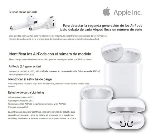 AirPods Apple Auriculares Inalambricos 2da Generacion iPhone | Cuotas sin  interés