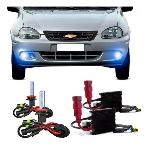 Kit Xenon Corsa Classic 02/09 Farol De Milha H3 8000k