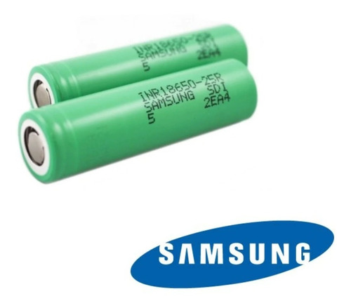 Samsung 18650 25r 2500mah 20a Pack 2 Unidades Mas Caja Pila