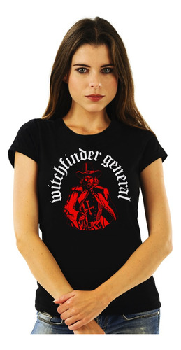 Polera Mujer Witchfinder General Live 83 Metal Impresión Dir