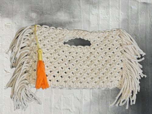 Bolsa Con Mechas Macrame