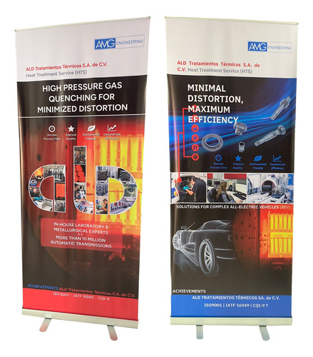 Roll Up Banner Publicitario De Aluminio 85x200/lona Incluida