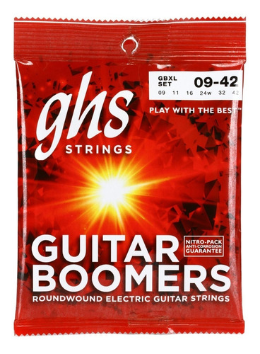 Encordado Para Guitarra Electrica Ghs Boomers 09-42 Usa