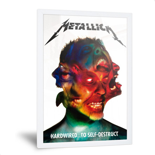 Cuadro Metallica Poster Hardwired To Self-destruct 35x50cm