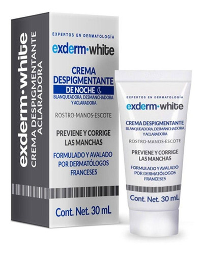 Exderm White Crema Despigmentante Intensiva De Noche 30 Ml Tipo de piel Todo tipo de piel