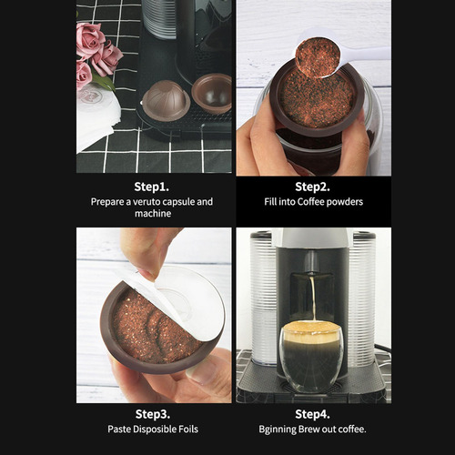 Taza De Café Con Cuchara De Sellos De Papel De Aluminio De