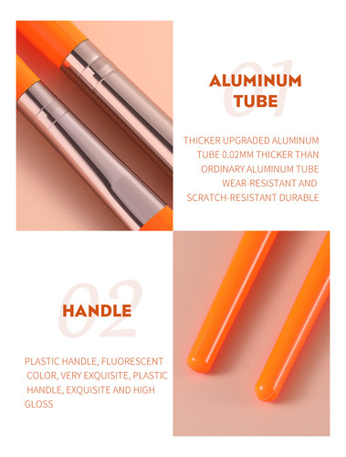 Set De 20 Brochas De Maquillaje: Base, Sombra De Ojos, Labio
