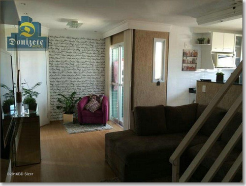 Cobertura Com 2 Dormitórios À Venda, 175 M² Por R$ 650.000,00 - Vila Bastos - Santo André/sp - Co0435