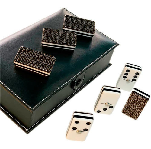 Domino Rombos Dorado + Baraja Faisan Española Azul + Cubilet