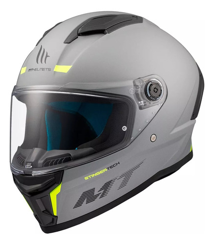 Casco Integral Mt Stinger 2 Gris Mate