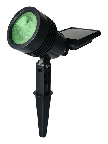 Pincho Solar Led Tipo Spot Negro,verde 20lm, Verde