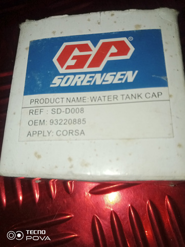 Tapa Envase De Agua 93220885 / Chevrolet Corsa 