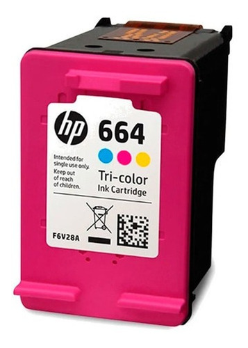 Cartucho Hp 664 Tinta Original Tricolor F6v29al Deskjet
