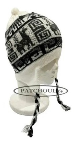 Imagen 5 de 8 de Gorro Coya Chullo Lana De Alpaca Con Orejeras Andino Colores