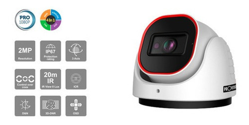 Cámara Cctv Provision-isr Di-320a-28 2mp Domo/torreta Blanco Blanco