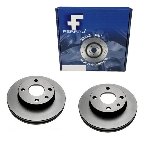 Par Disco Freno Ventilado Ford Ka 1.6 2005 2006 2007 2008