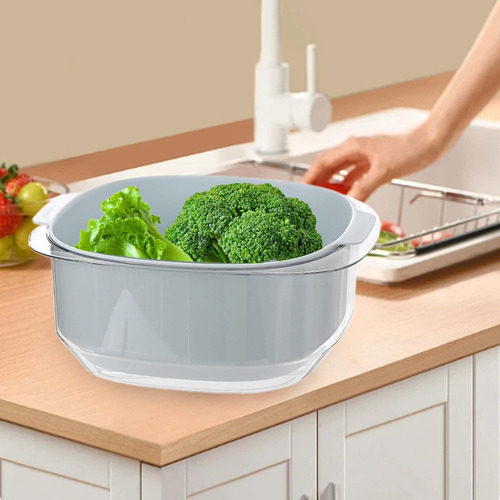 Pbf Cesta For Lavar Frutas Y Verduras De Doble Capa Con