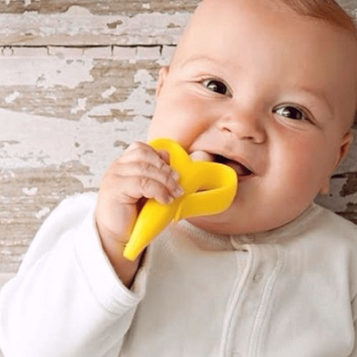 Mordillo Banana Silicona Nuby 782 Color Amarillo
